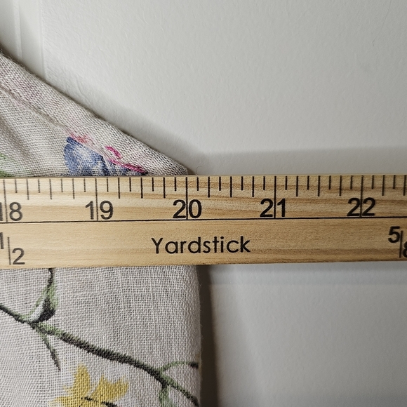 Made in Italy 100% Linen Floral Halter Top Tie Back Boho Cottagecore S Loose Fit - Picture 10 of 11